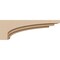 Ekena Millwork 3"W x 18"D x 6"H Thin Rockford Rough Cedar Woodgrain TimberThane Corbel, Primed Tan CORUR03X18X06ROCRCPR - alternate 5